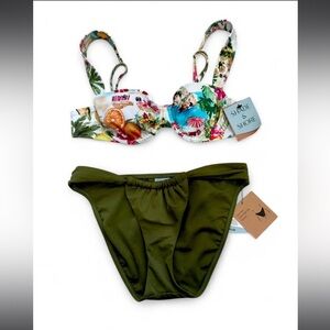 Shade & Shore Olive Bikini Bottoms
